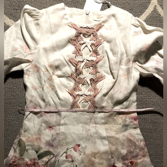 Zimmermann Dancer Hummingbird Mini Dress- Alabaster Garden Floral - Picture 14 of 16